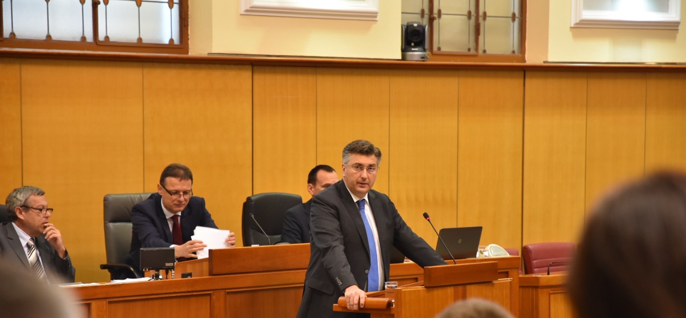 Predsjednik Vlade Andrej Plenković podnio Izvješće o sastancima Europskoga vijeća u Hrvatskom saboru